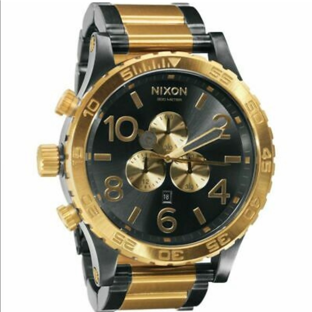 Nixon 51-30 Chrono Watch Gunmetal/Gold